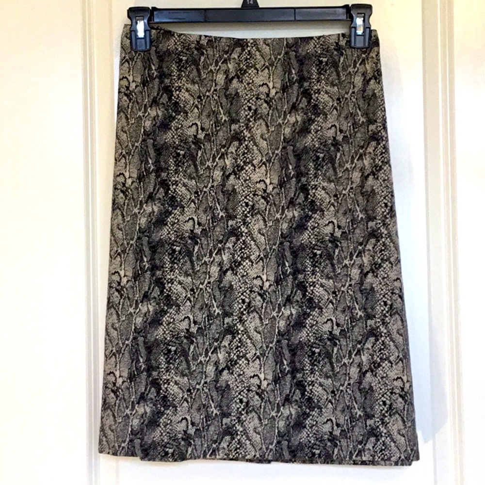Talbots Reptile Print Skirt